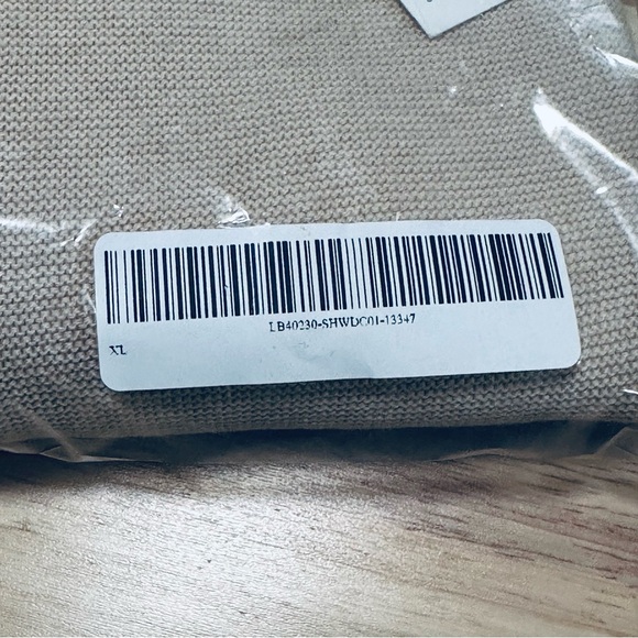 NWT QUINCE Lightweight Cotton Cashmere LinkStitch Dolman Sweater Oatmeal XL 2408 - Picture 5 of 12